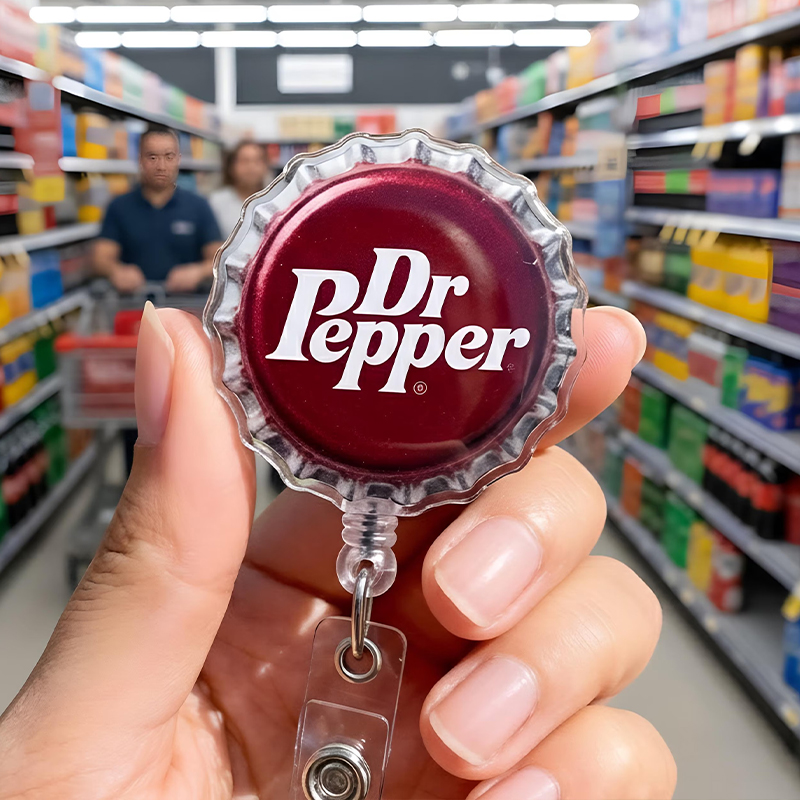 DrPepper Soda Badge Reel