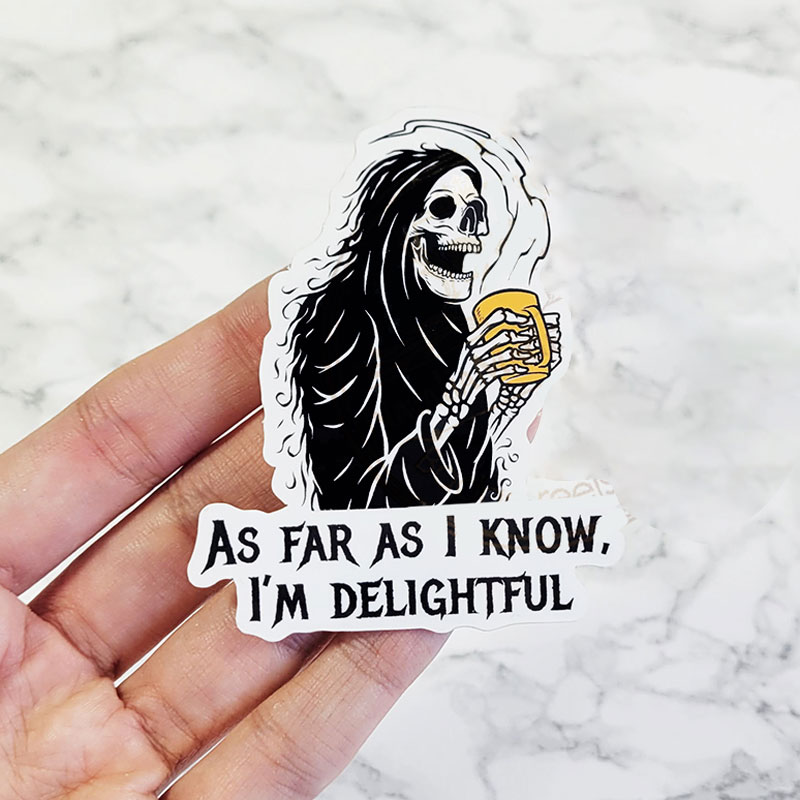 As Far As I Know I'm Delightful Nurse Stickers