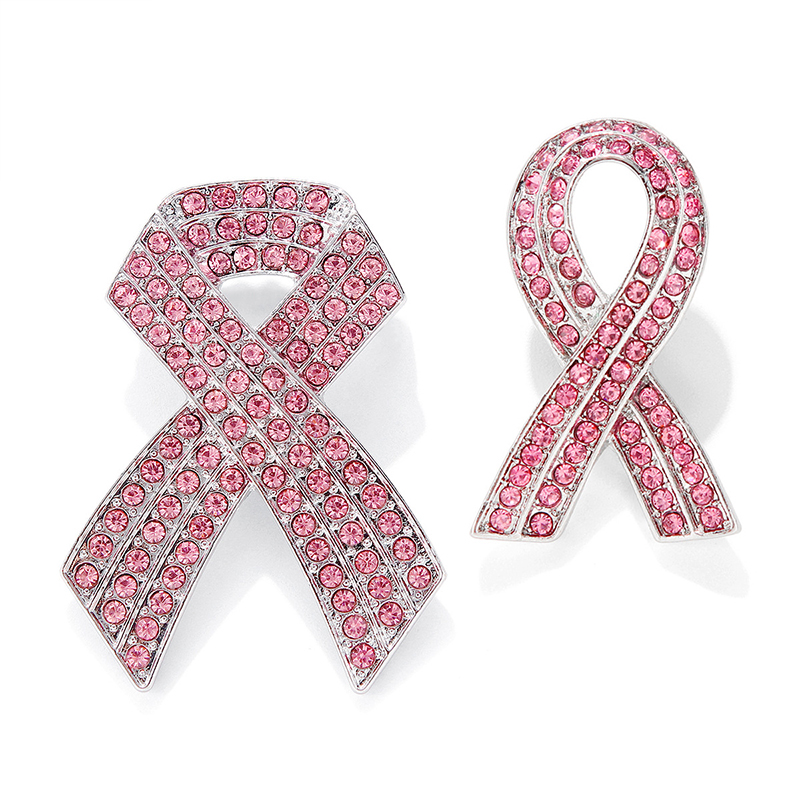 Diamond Breast Cancer Awareness Nurse Pin