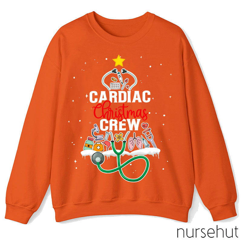 Cardiac Christmas Crew Nurse Sweatshirt