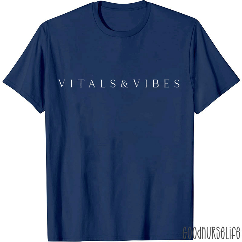 Vitals And Vibes Nurse T-shirt