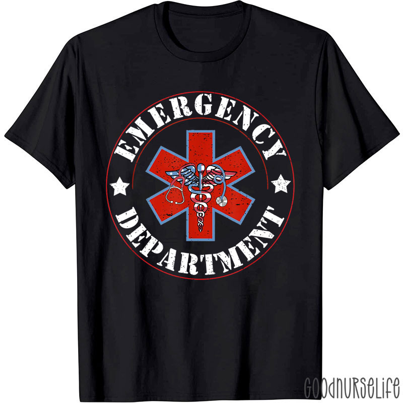 4th Of July Emergency Department Stethoscope Nurse T-Shirt