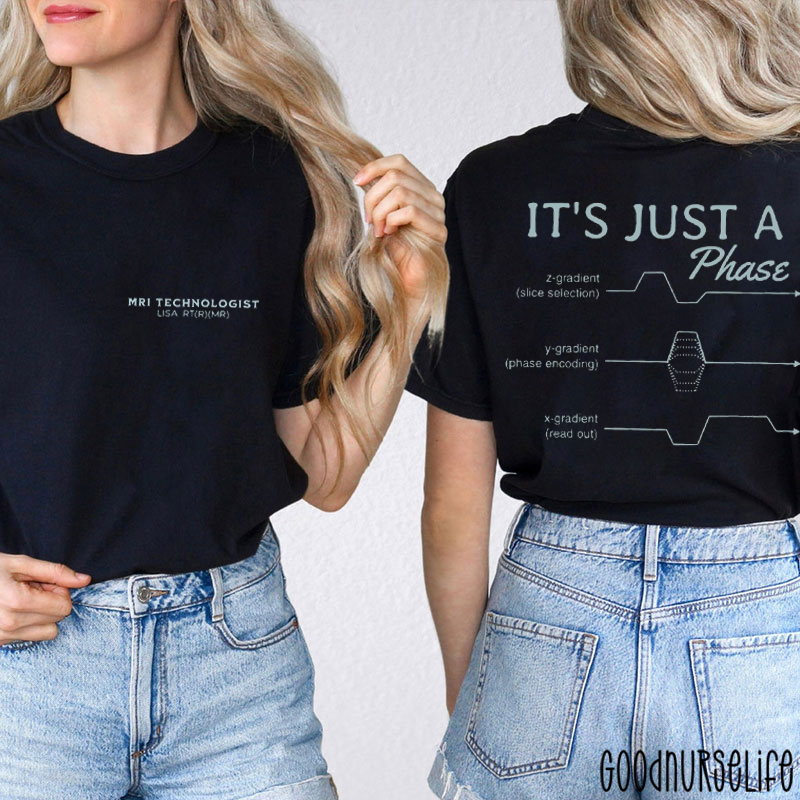 Personalized It's Just A Phase Two Sided T-Shirt