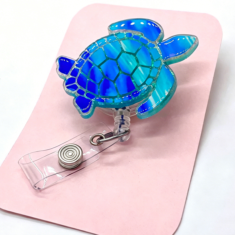 Summer Sea Turtle Badge Reel