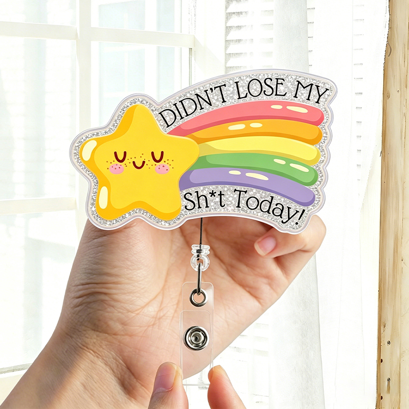 Didn't Lose My Sht Today Nurse Badge Reel