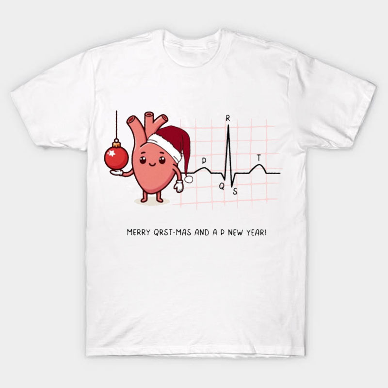 Merry Qrstmas And A P New Year Nurse T-Shirt