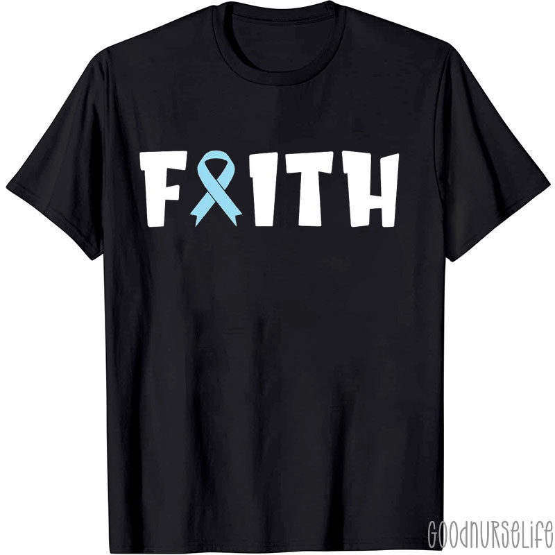 Faith Colon Cancer Nurse T-shirt