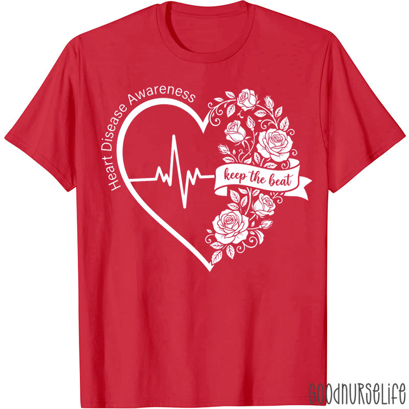 Keep The Beat Heart Disease Awareness T-shirt
