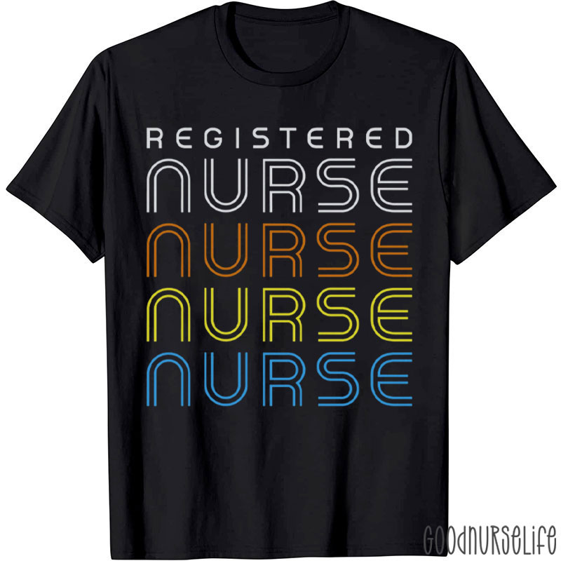 Retro Registered Nurse RN Nurse T-Shirt