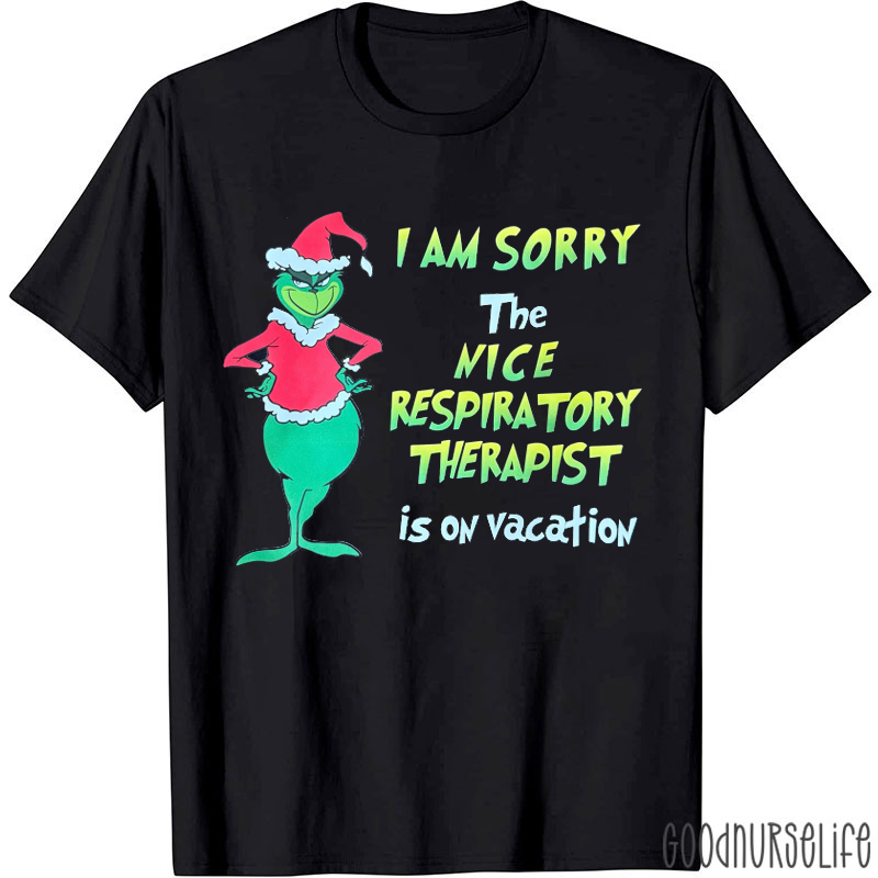 Personalized I Am Sorry The Nice Person Is On Vacation T-Shirt