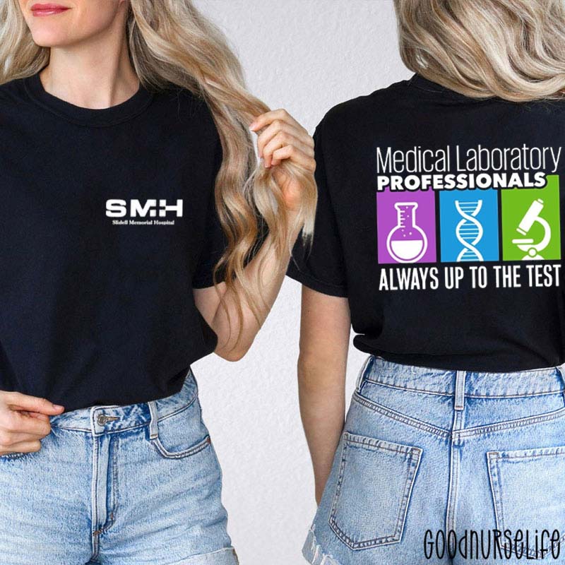 Personalized Medical Laboratory Professionals Nurse Two Sided T-Shirt