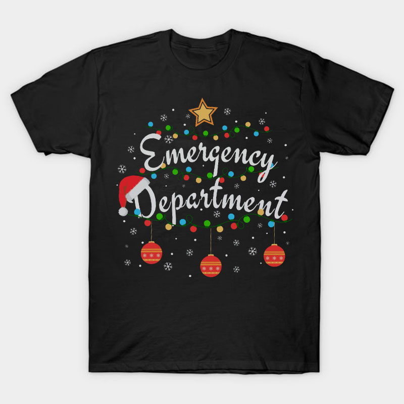 Personalized Christmas Department Nurse T-Shirt