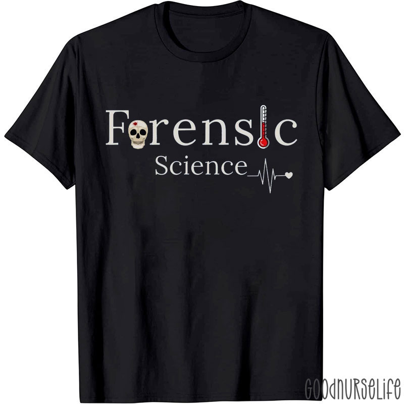 Skull Thermometer Forensic Science T-Shirt