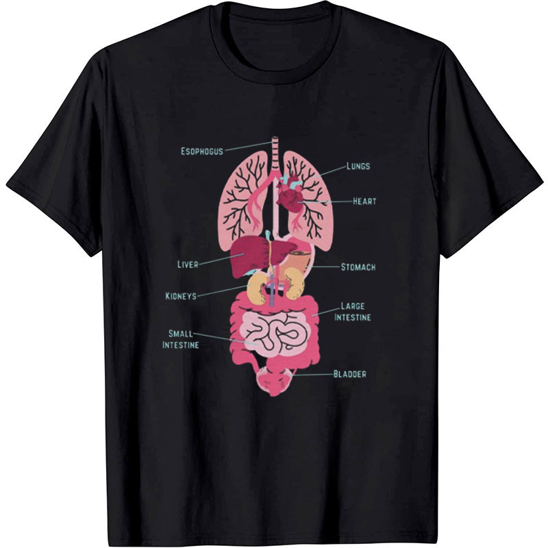 Inside My Body Organs Nurse T-shirt