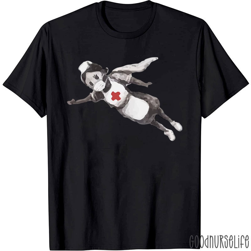 Banksy Superhero Nurse T-Shirt