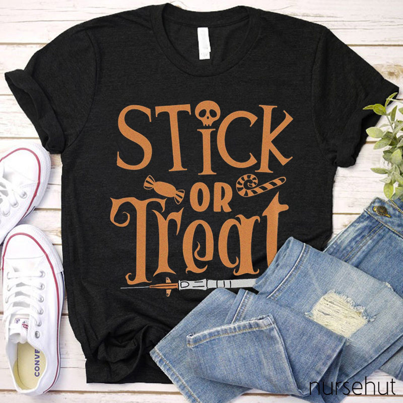Stick Or Treat Nurse T-Shirt