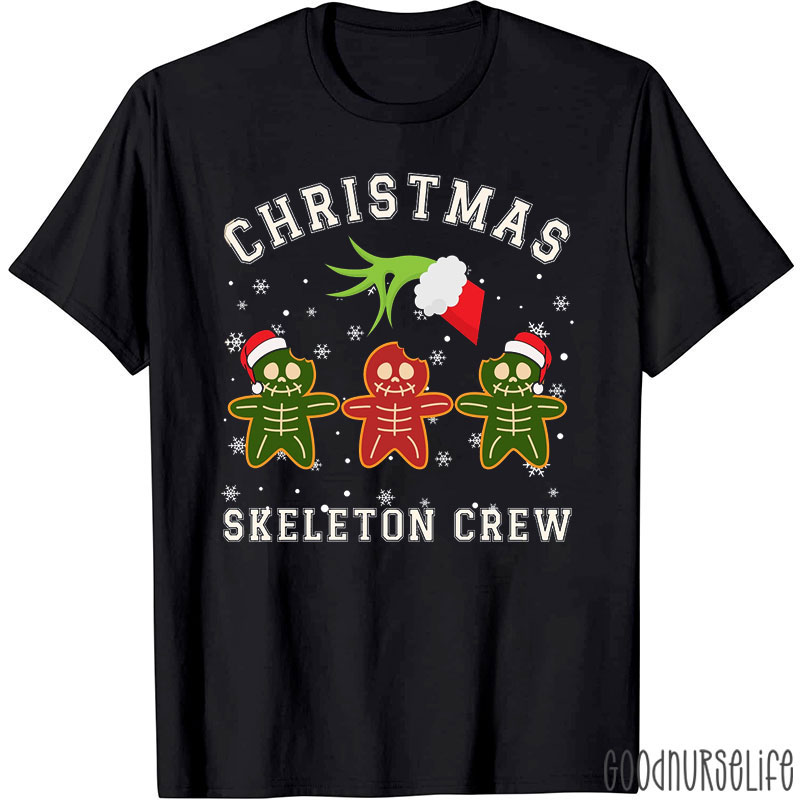 Christmas Skeleton Crew Gingerbread T-Shirt