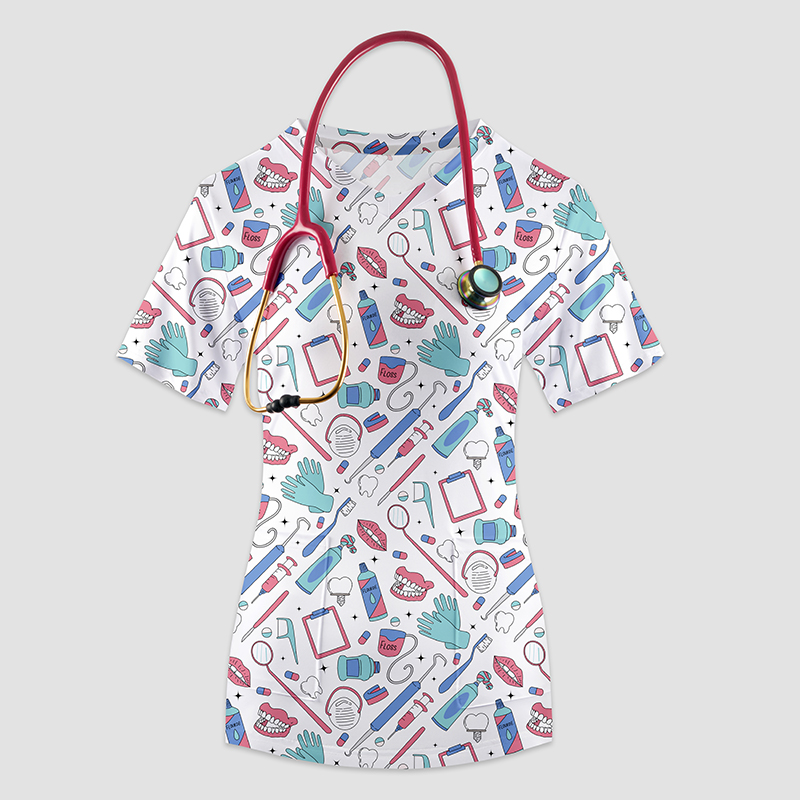 Dental Tools Nurse Uniform