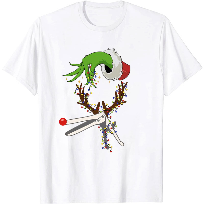 Obgyn Reindeer Speculum Christmas Nurse T-shirt