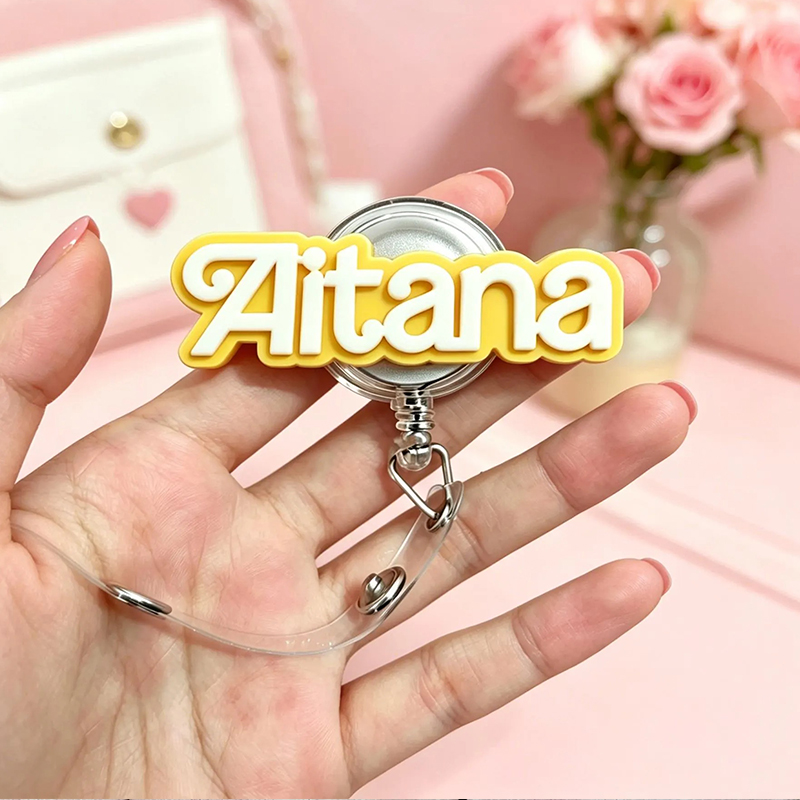 Personalized Colorful Name Nurse Badge Reel