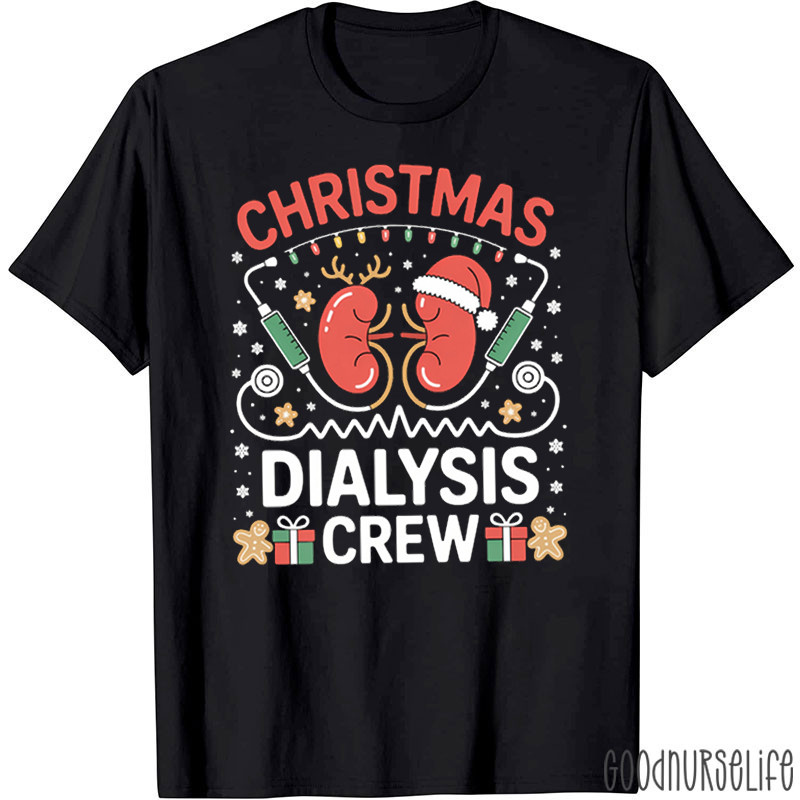 Christmas Dialysis Crew Xmas T-Shirt