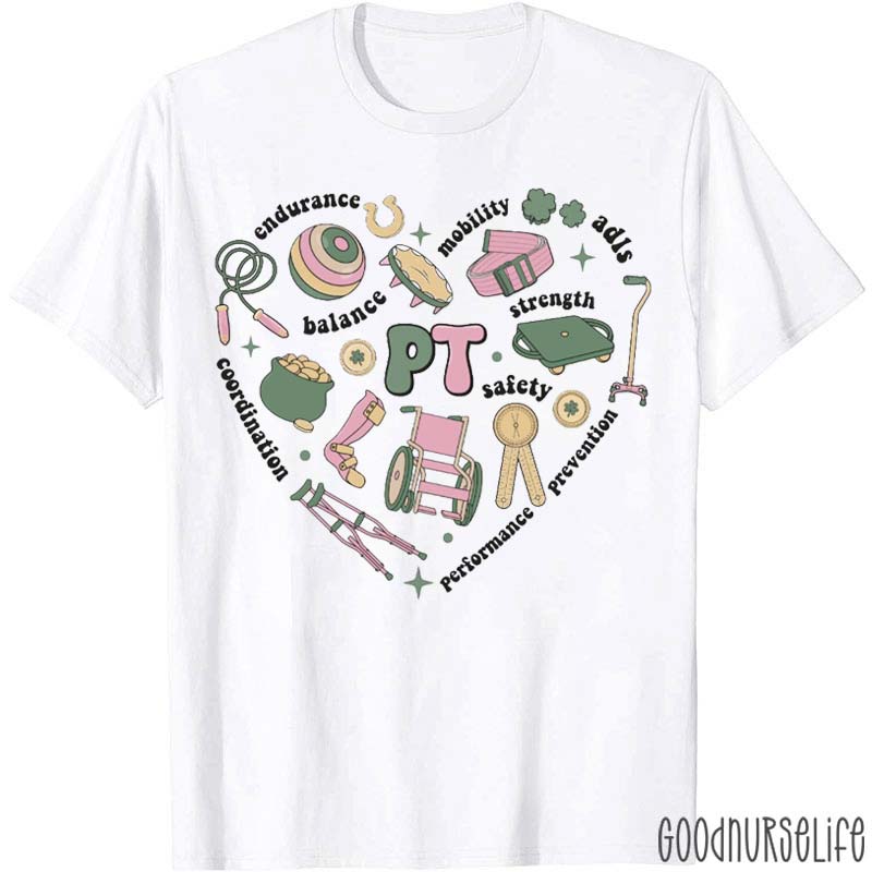Lucky Physical Therapy Nurse T-Shirt