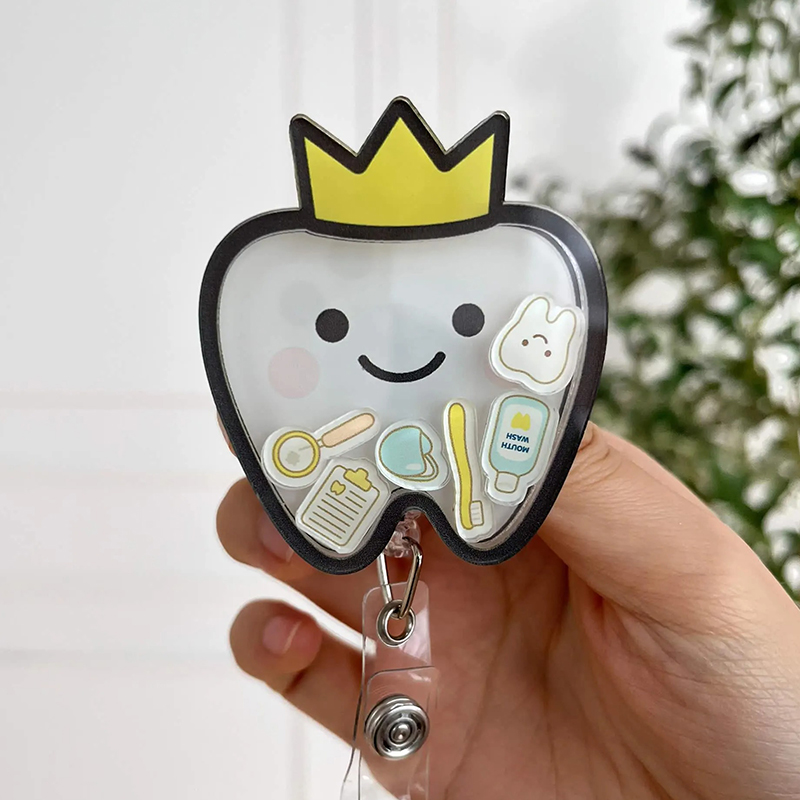 Dental Shaker Badge Reel
