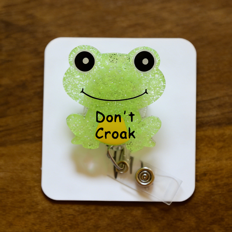 Don't Croak Nurse Badge Reel
