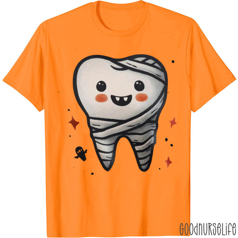 Cute Halloween Bandaged Teeth T-Shirt