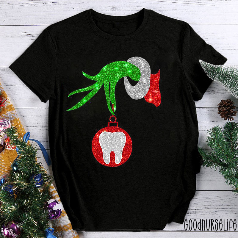 Glitter Steal Your Teeth Nurse T-shirt
