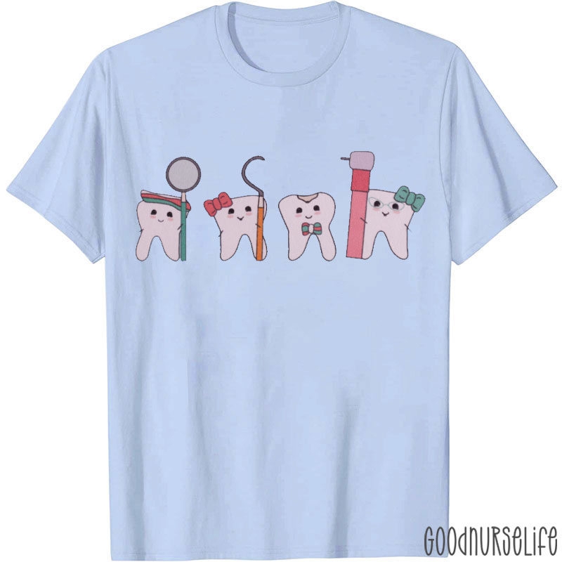 Cute Tooth Adventure Team Nurse T-Shirt