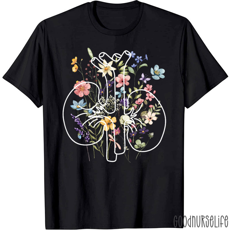 Floral Nephrology T-Shirt