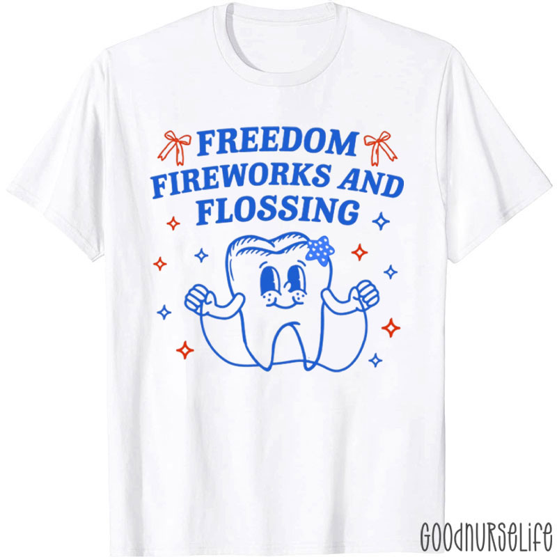 Freedom Fireworks And Flossing T-Shirt