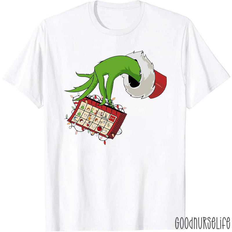 Advent Calendar And Festive Lights T-Shirt