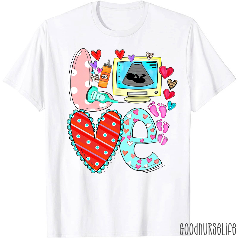 Valentine Ultrasound Technician T-Shirt