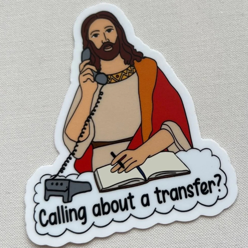 Calling About A Transfer Nurse Stickers