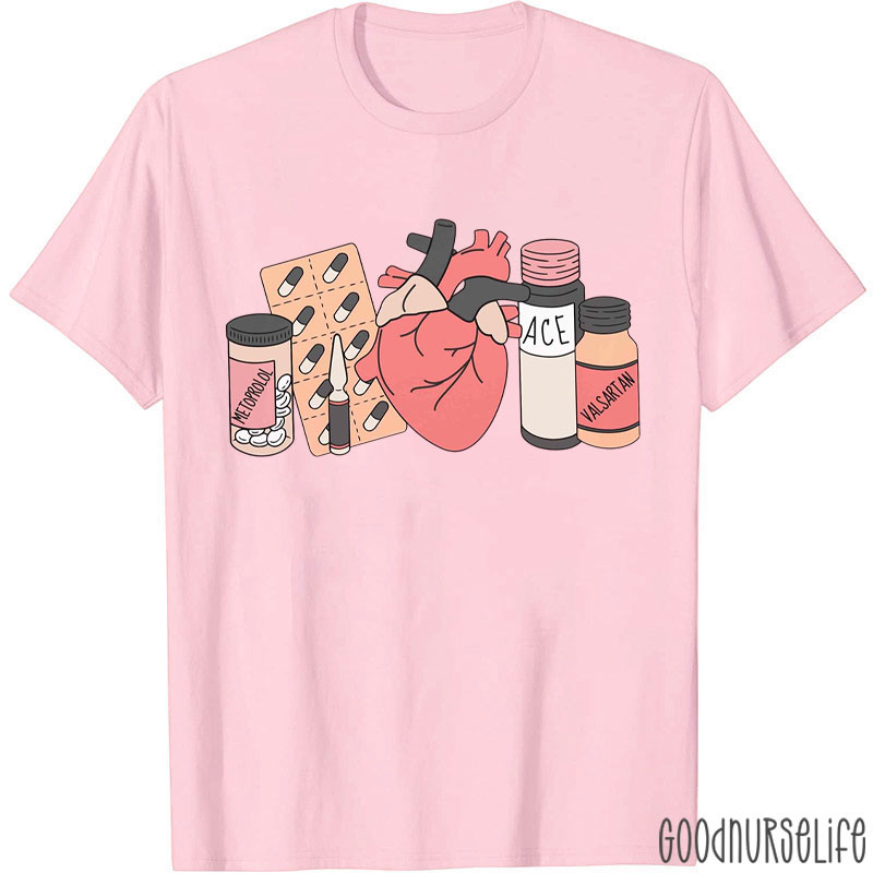 Cardiac Nurse Anatomical Heart Nurse T-Shirt