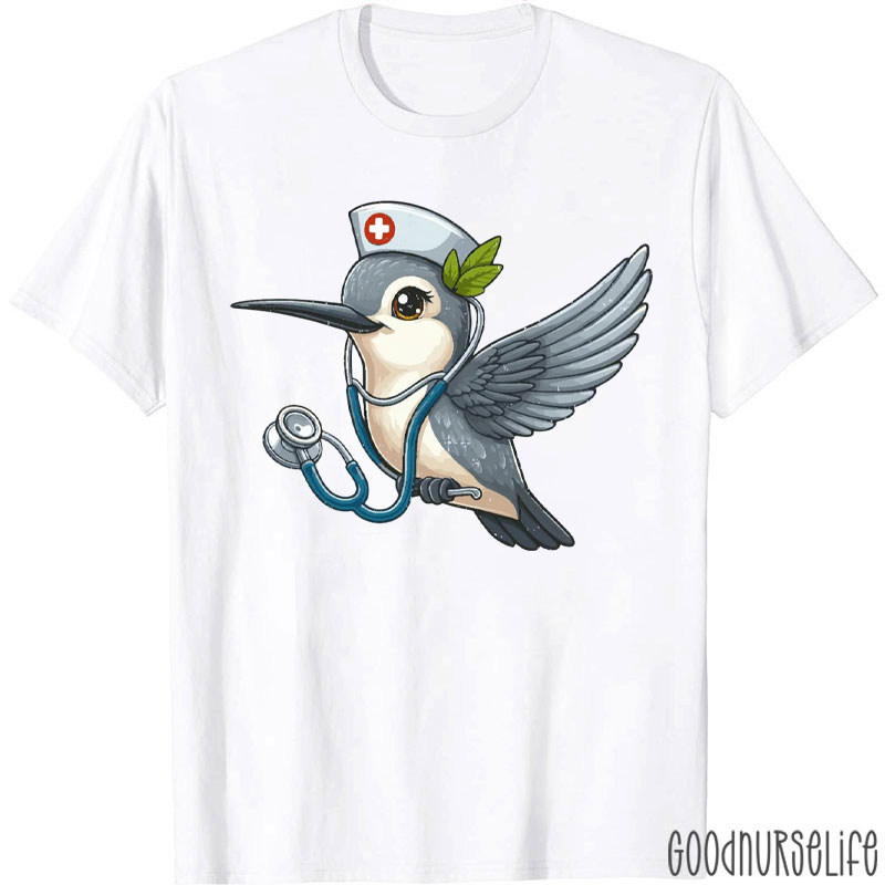 Funny Stethoscope Bird Nurse T-Shirt