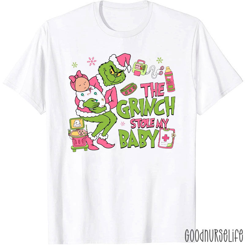 The Stole My Baby Festive Baby Nurse T-Shirt