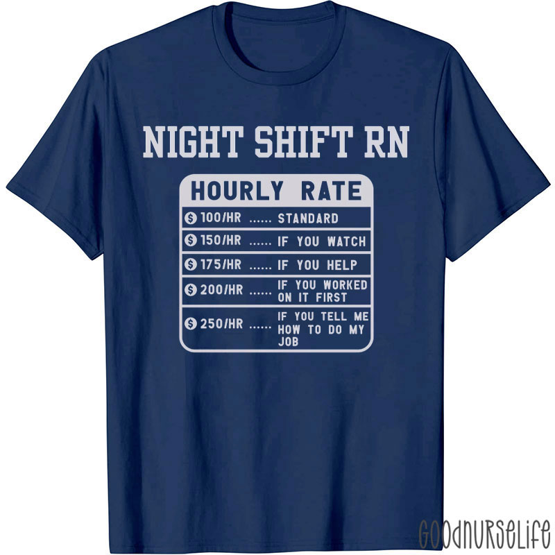 Funny Nursing Night Shift Nurse T-Shirt