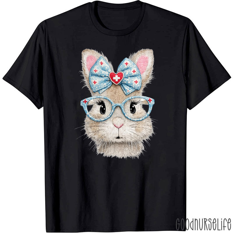 Cute Bunny Nurse Easter Vibe Nurse T-shirt