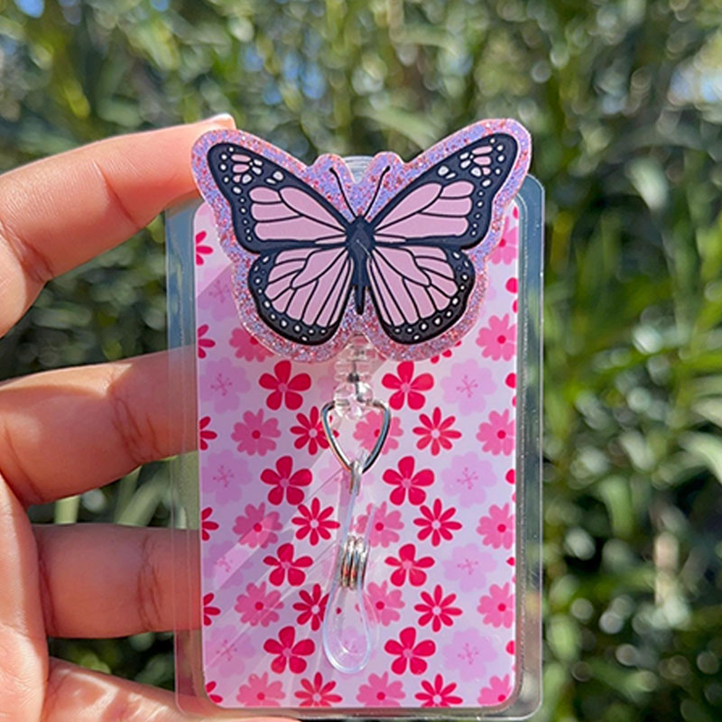 Beautiful Butterfly Badge Reel