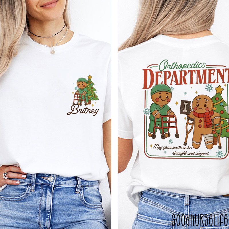 Personalized May Your Posture Be Straight And Aligned Two Sided T-Shirt