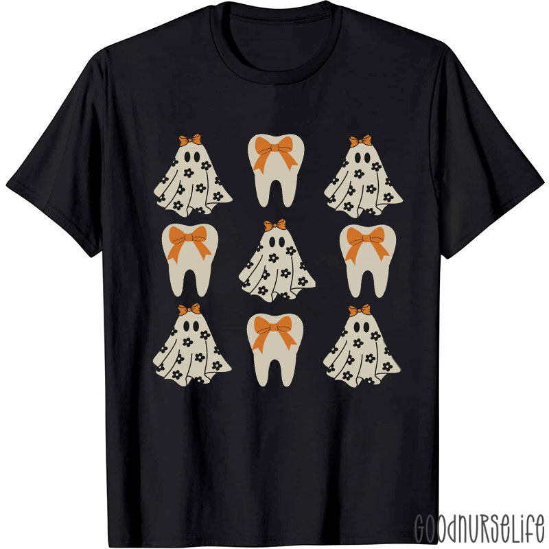 Daisy Fall Cute Ghost Dental T-Shirt