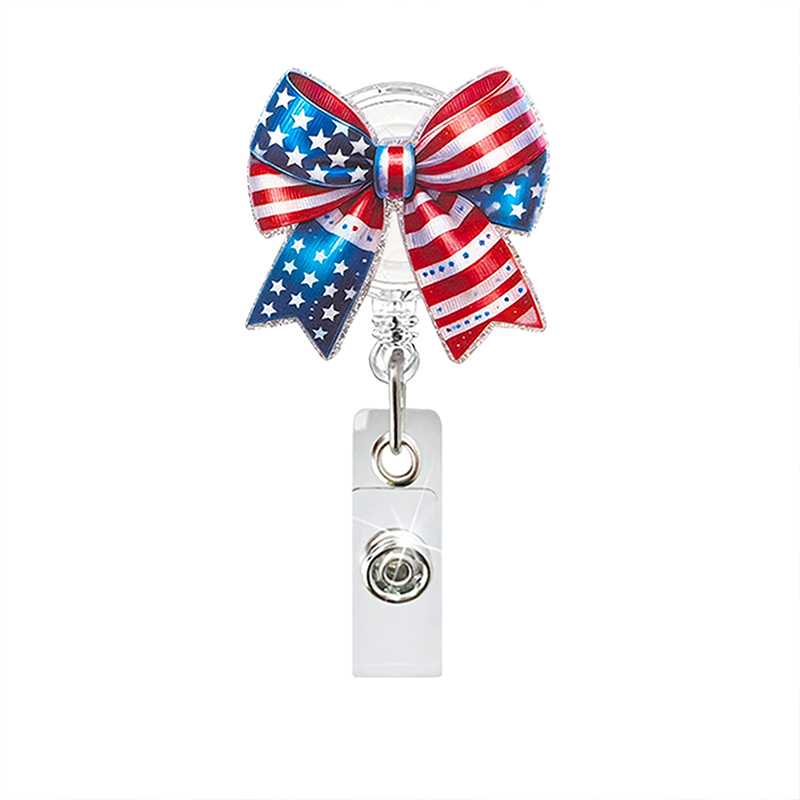 American Independence Day Nurse Badge Reel