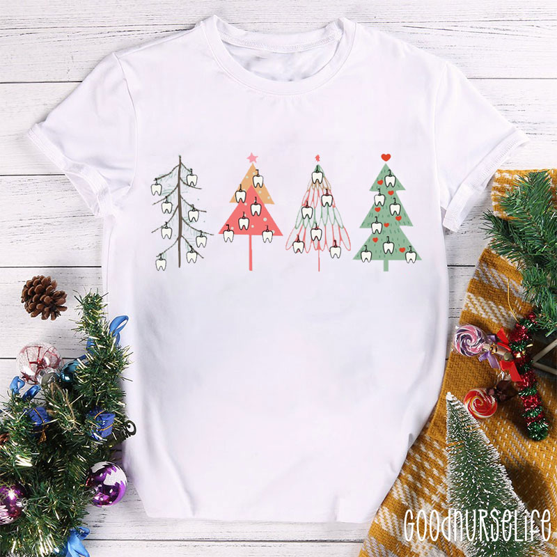 Christmas Teeth Tree Nurse T-shirt