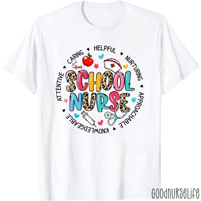 School Nurse Approachable Nurse T-Shirt