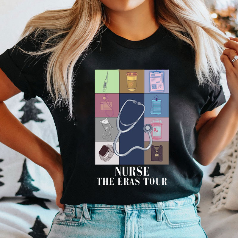 The Eras Tour Stethoscope Nurse T-Shirt