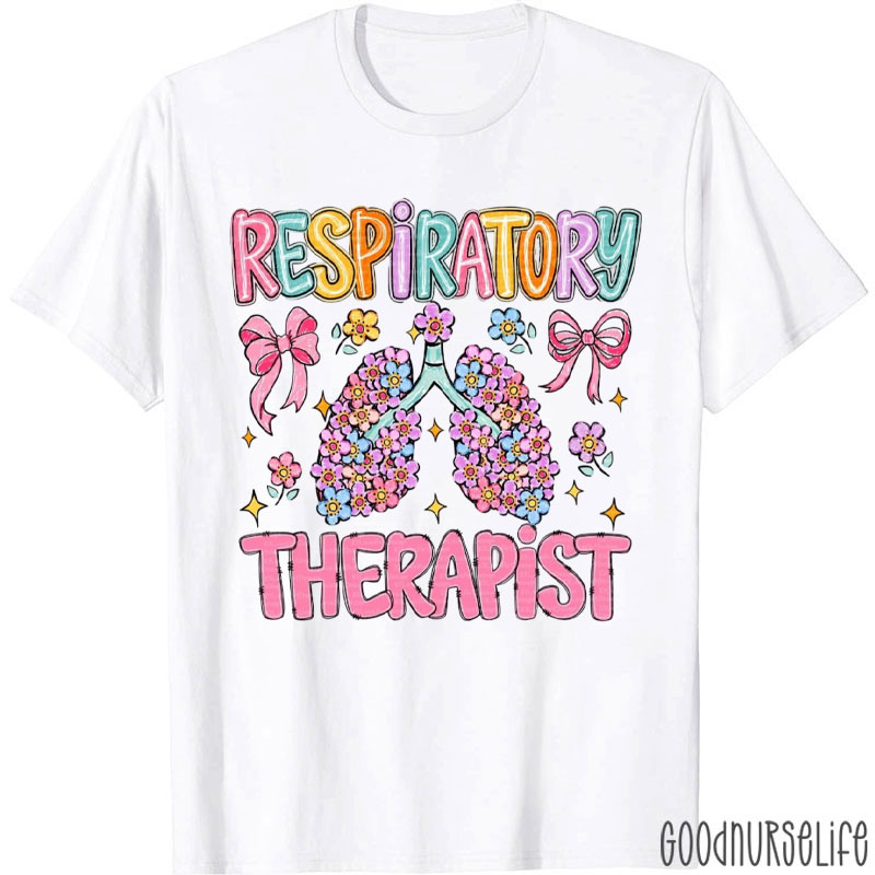 Respiratory Therapist Flower T-Shirt