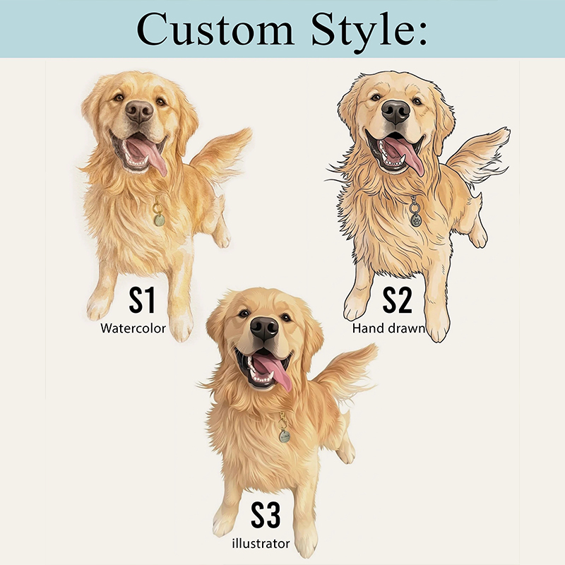 Personalized Pet Portrait Nurse Badge Reel